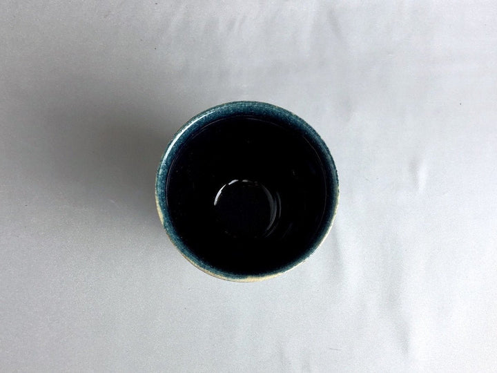 Indigo Glazed line Carved dot pumping - Crafted By Kazuhito Yamamoto