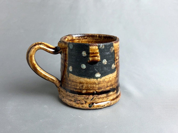 Candy Glazed Black dot tube Mug - Crafted By Kazuhito Yamamoto