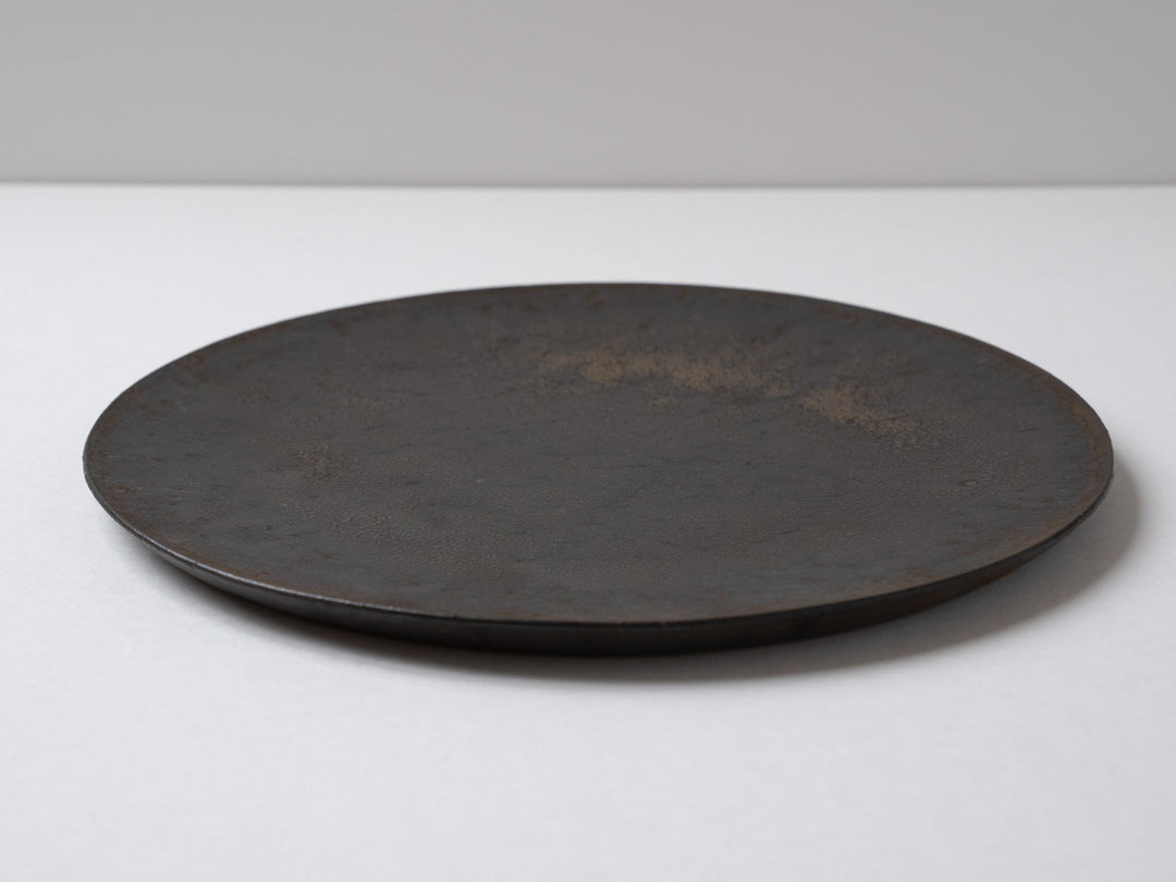 Brown Glazed 27cm Plate - Crafted By Hideki Yamamoto