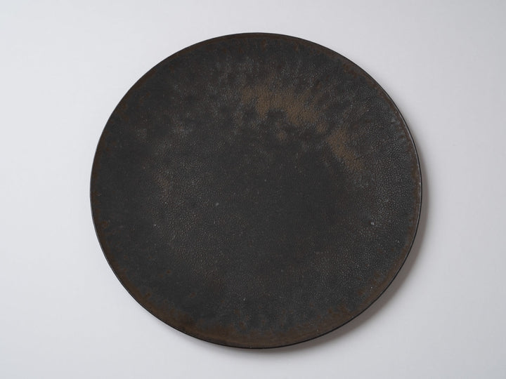 Brown Glazed 27cm Plate - Crafted By Hideki Yamamoto