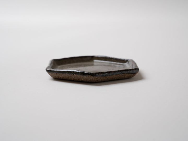 Karatsu Hexagonal Small Plate - Crafted By Oameya Kiln