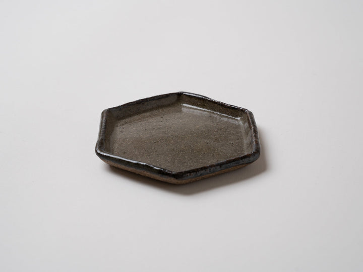 Karatsu Hexagonal Small Plate - Crafted By Oameya Kiln