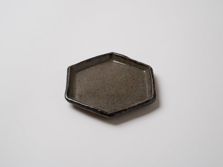 Karatsu Hexagonal Small Plate - Crafted By Oameya Kiln