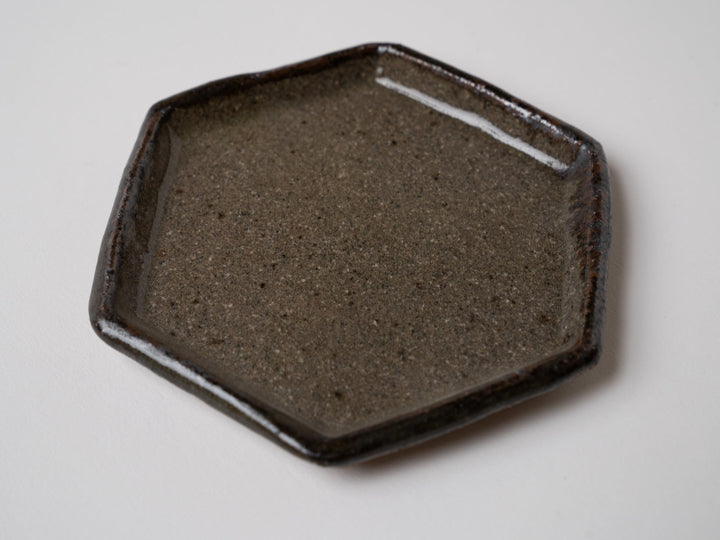 Karatsu Hexagonal Small Plate - Crafted By Oameya Kiln