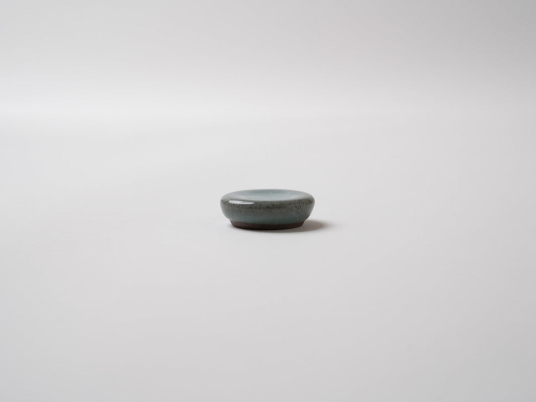 Blue Round Chopstick Rest - Crafted By Taku Kiyama