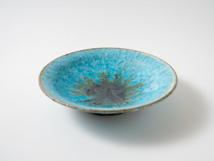 Blue Shallow Bowl - Crafted By Shinichi Kotsuji