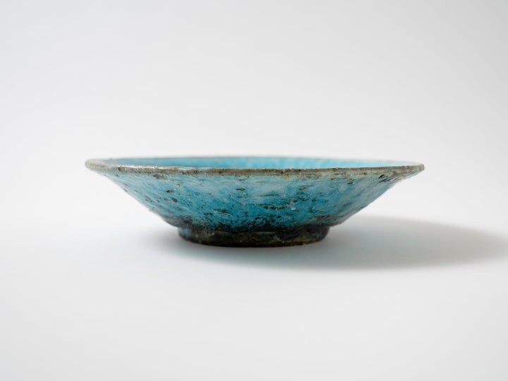 Blue Shallow Bowl - Crafted By Shinichi Kotsuji