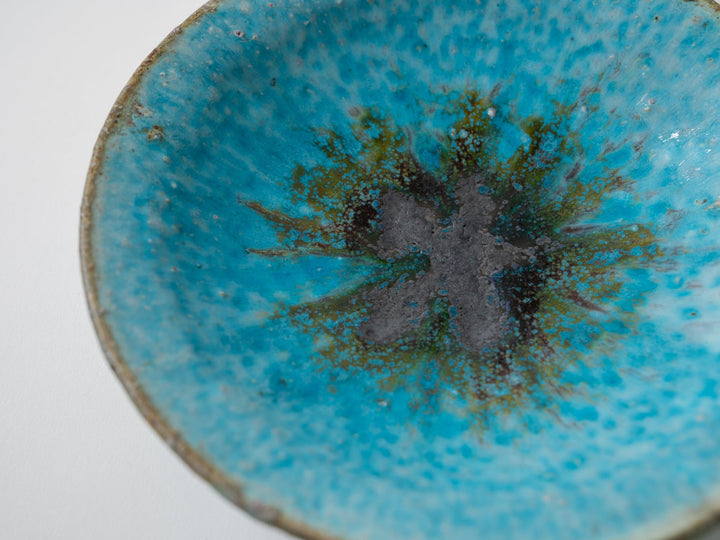 Blue Shallow Bowl - Crafted By Shinichi Kotsuji