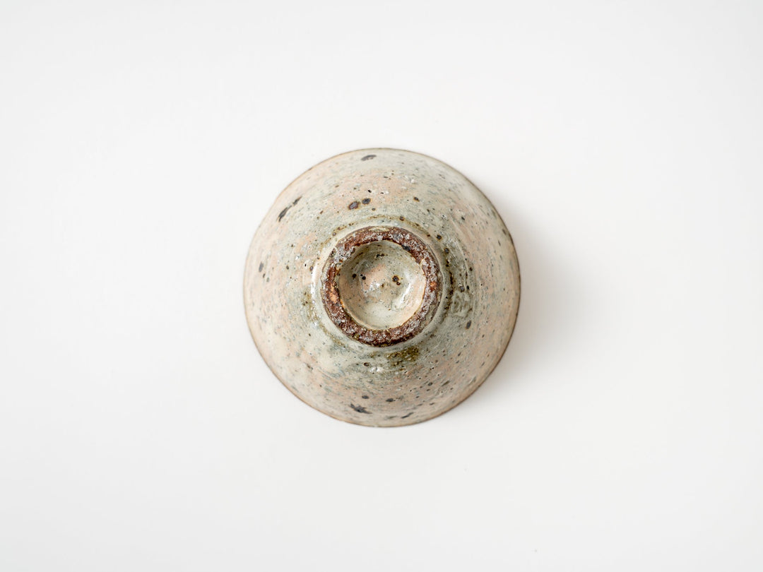 Ash Glazed Slip Rice Bowl - Crafted By Shinichi Kotsuji