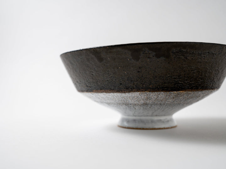 Two-Color Bowl B (Large/Medium Black) - Crafted By CHINATSU