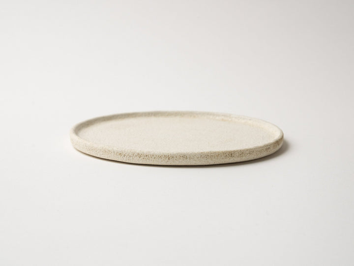 White ware finish 15cm edged Plate - Crafted By Hideki Yamamoto