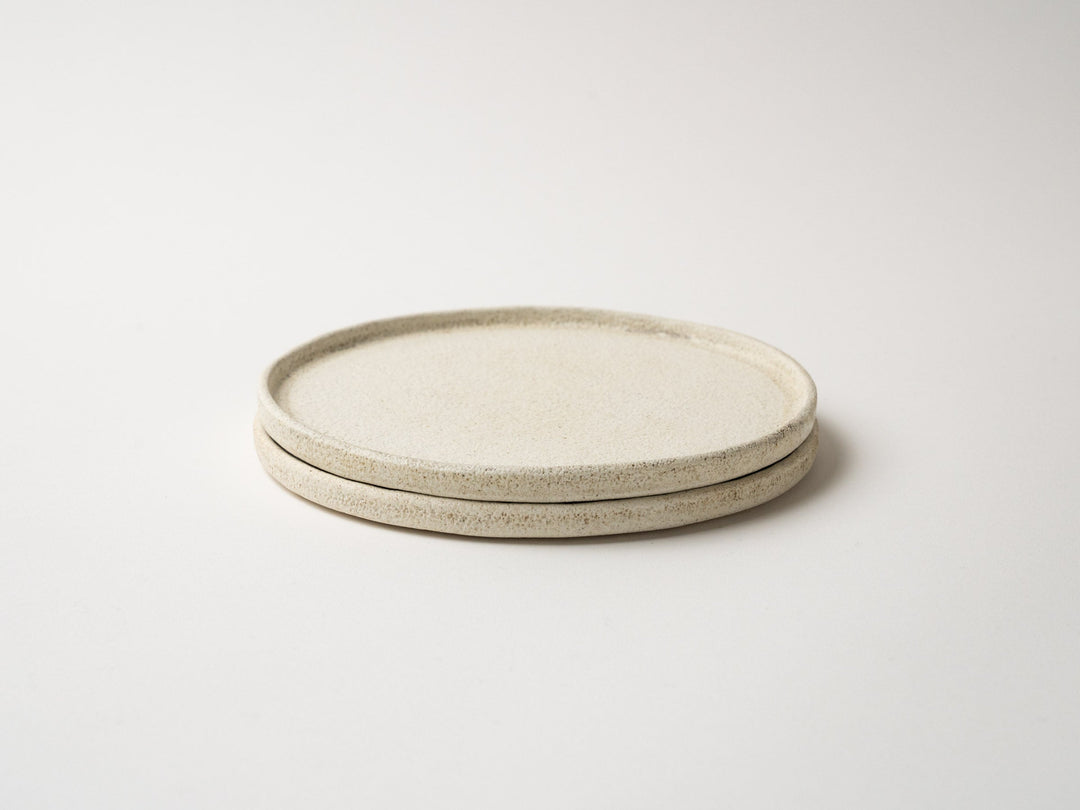 White ware finish 15cm edged Plate - Crafted By Hideki Yamamoto