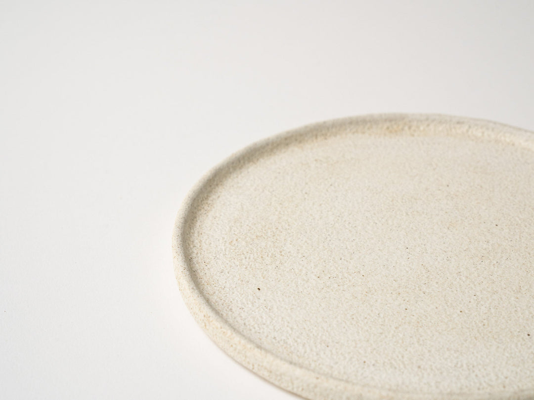 White ware finish 15cm edged Plate - Crafted By Hideki Yamamoto