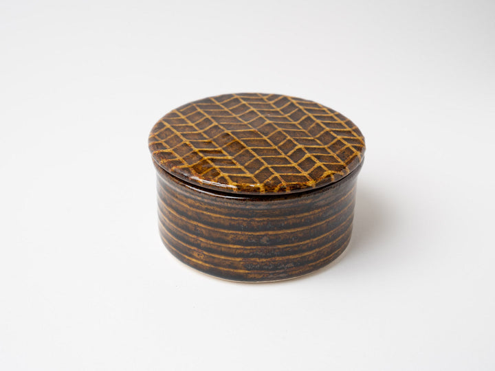 American Glazed heat-resistant lid Medium b - Crafted By Ryo Makita ExhibitionSizeAs each piece is handmade, slight variations may occur. 
<br>Thank you for your understanding.