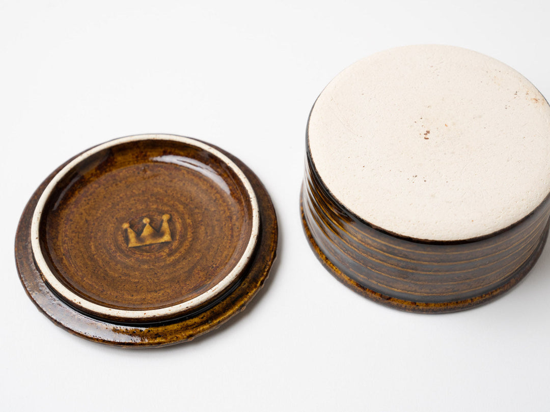 American Glazed heat-resistant lid Medium b - Crafted By Ryo Makita ExhibitionSizeAs each piece is handmade, slight variations may occur. 
<br>Thank you for your understanding.