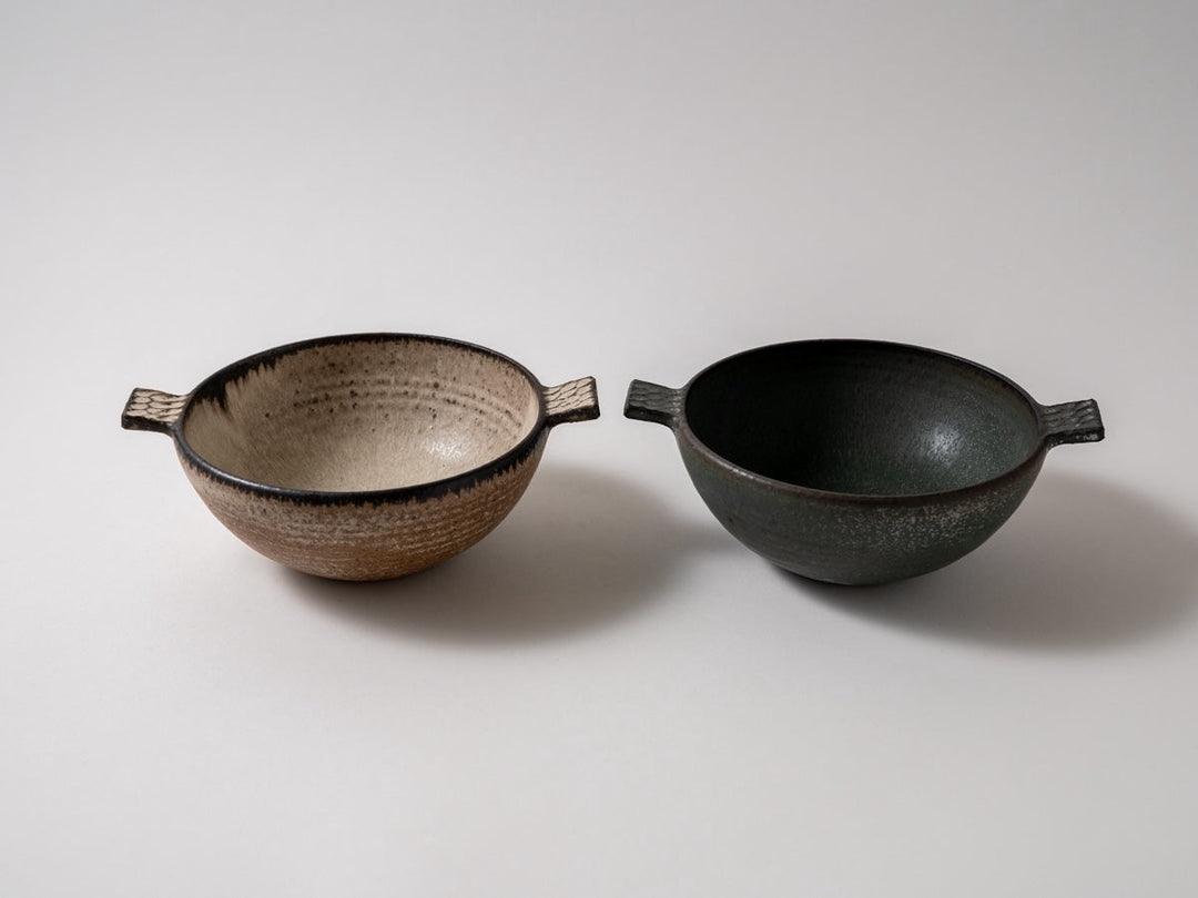 Soup Bowl with Handles Large - Crafted By Masanori Yamamoto