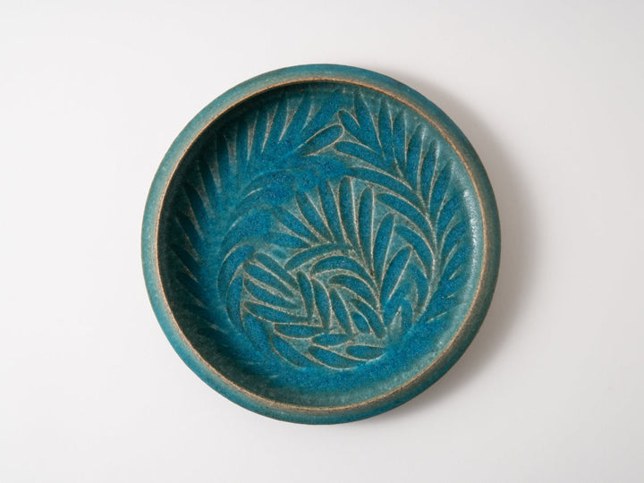 Round Plate 7-Sun Blue - Crafted By Jun Fujiwara