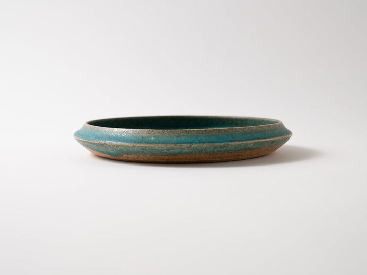 Round Plate 7-Sun Blue - Crafted By Jun Fujiwara