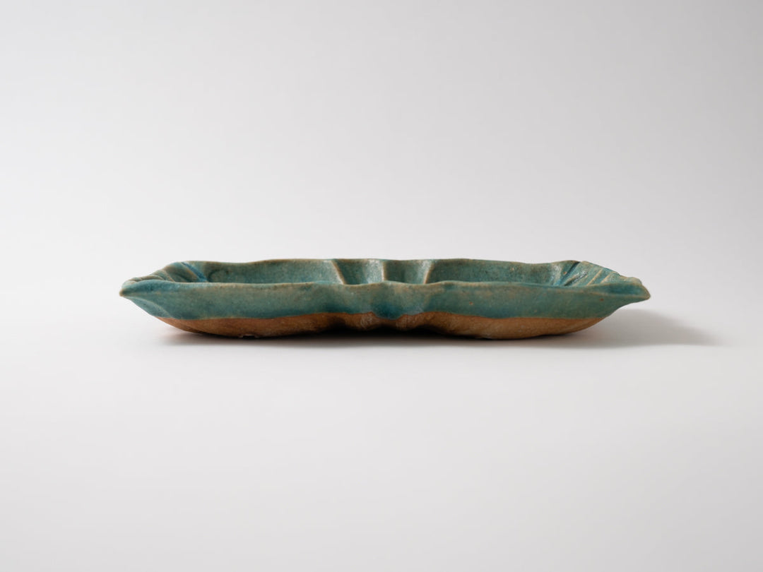 Flamed Plate Rectangular Blue - Crafted By Jun Fujiwara