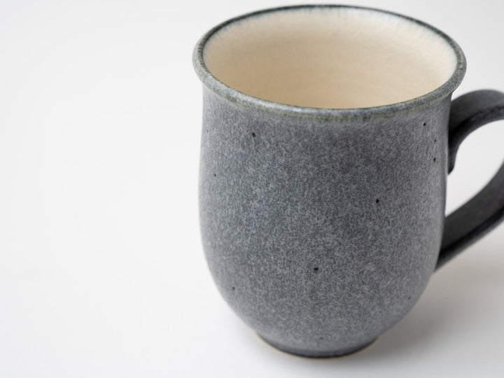 Gray navy bud Shaped Mug - Crafted By Fumiyama Kanae