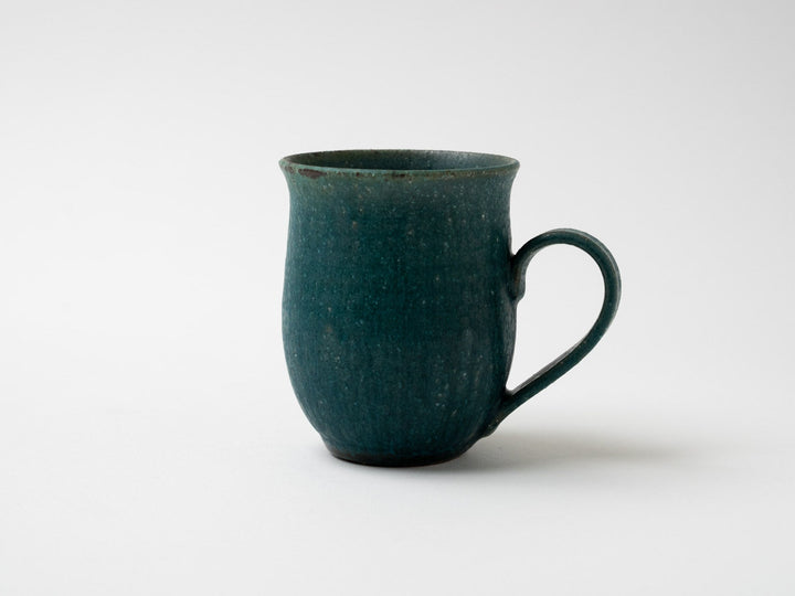 Rust Green bud Shaped Mug - Crafted By Fumiyama Kanae