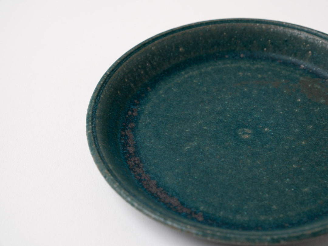 Rust Green 5-Sun Plate - Crafted By Fumiyama Kanae