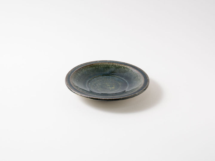 Gray and Blue Coffee Saucer - Crafted By Taizo Yamamoto