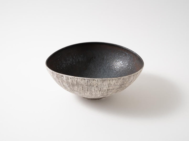 Large Flexed Bowl Black - Crafted By Haruki Kanai