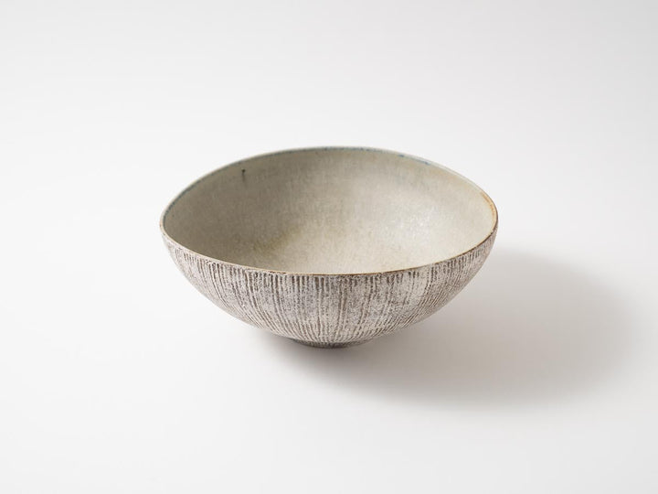 Large Flexed Bowl White - Crafted By Haruki Kanai