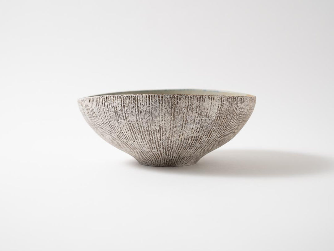 Large Flexed Bowl White - Crafted By Haruki Kanai