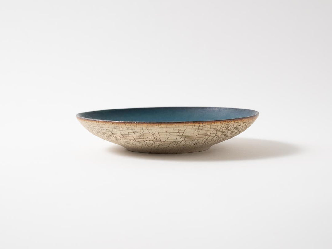 6-Sun Plate Blue - Crafted By Haruki Kanai