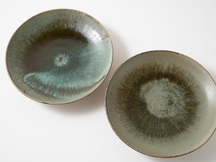 6-Sun Plate Green - Crafted By Haruki Kanai