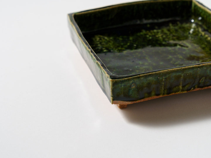 Oribe Square Bowl - Crafted By Kazuji Sato