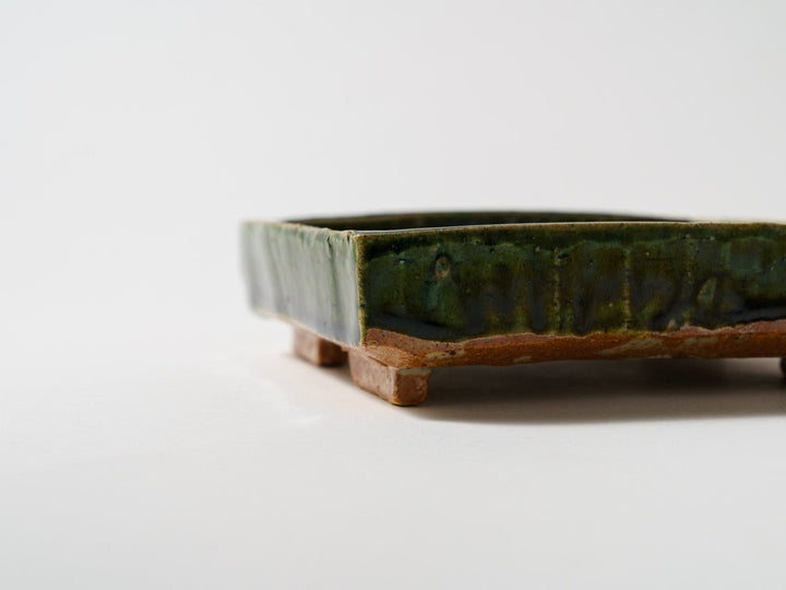 Oribe Square Bowl - Crafted By Kazuji Sato