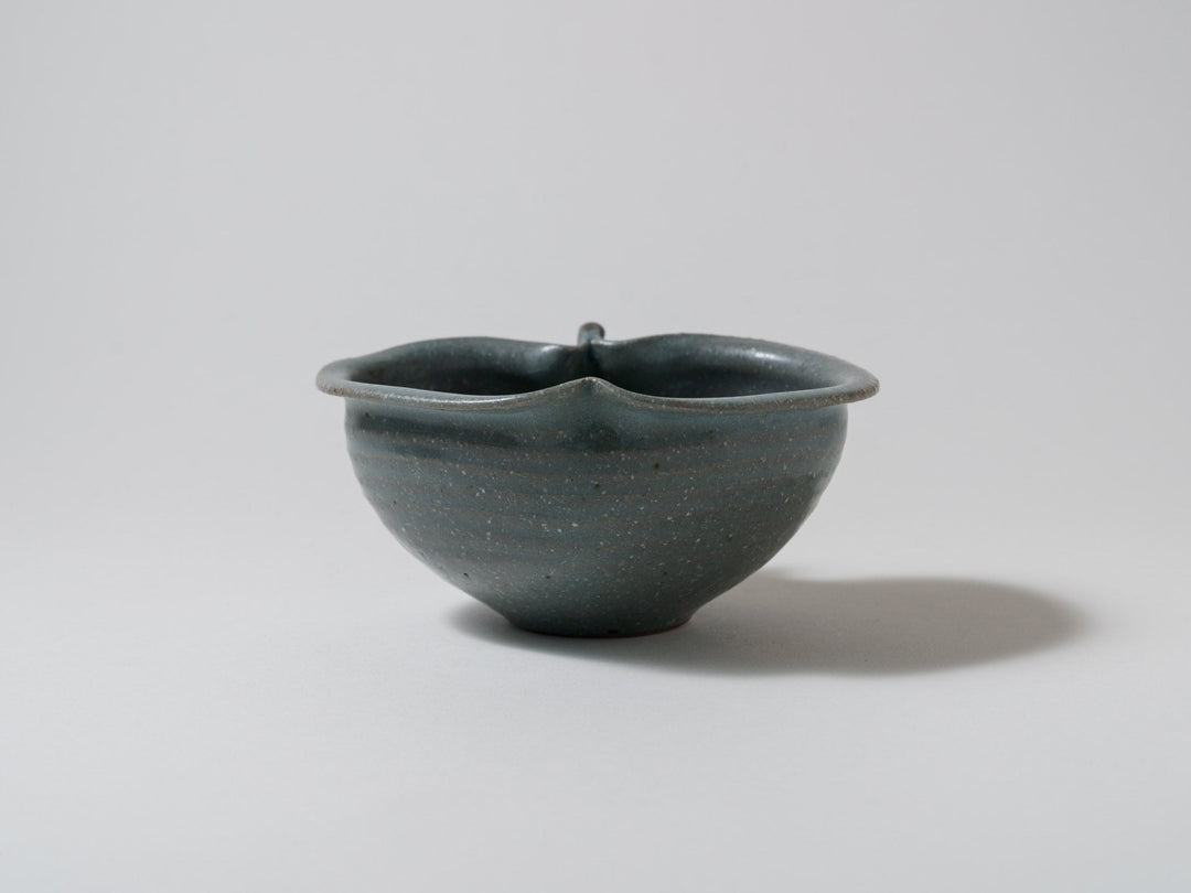 Gray Glazed Apple Bowl Small - Crafted By Furutani Pottery