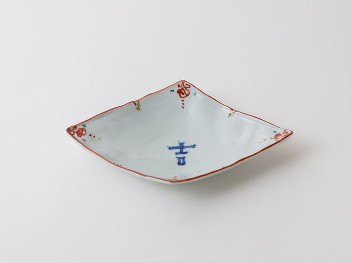 Good Fortune Rhombus Small Plate - Crafted By Teiichiro Matsuo