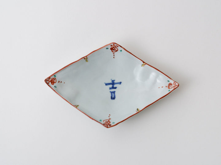 Good Fortune Rhombus Small Plate - Crafted By Teiichiro Matsuo