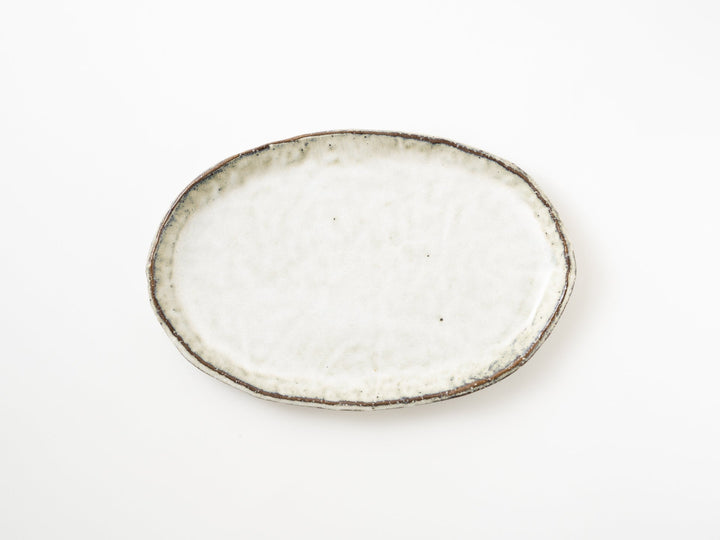 White Oval Plate L - Crafted By Yuichi Hirai