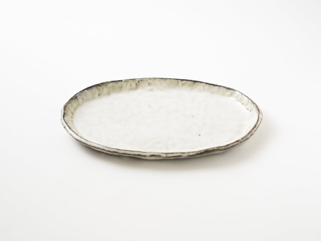 White Oval Plate L - Crafted By Yuichi Hirai