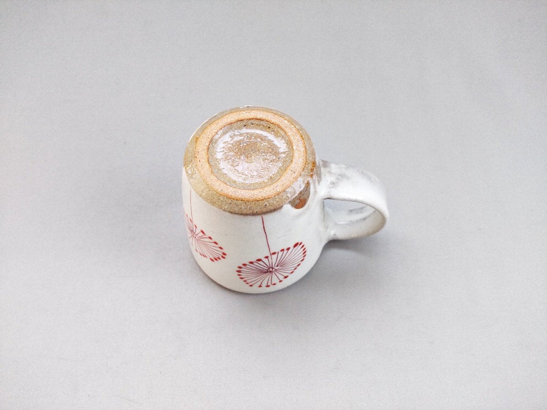 White Slip Cotton Mug Red - Crafted By Naoko Yamamoto