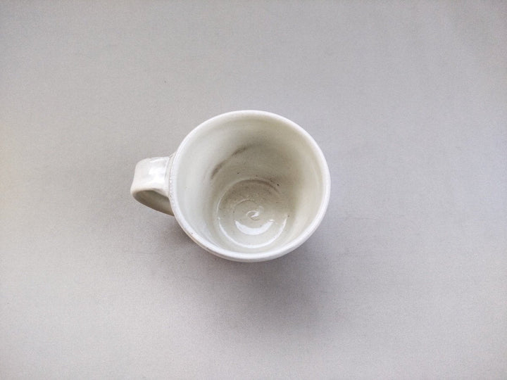 White Slip Cotton Mug Blue - Crafted By Naoko Yamamoto