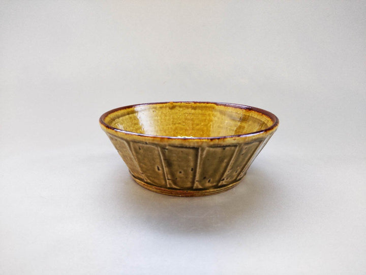 Yellow Ash Glazed Sogi Flat Small Bowl - Crafted By Shinji Akane