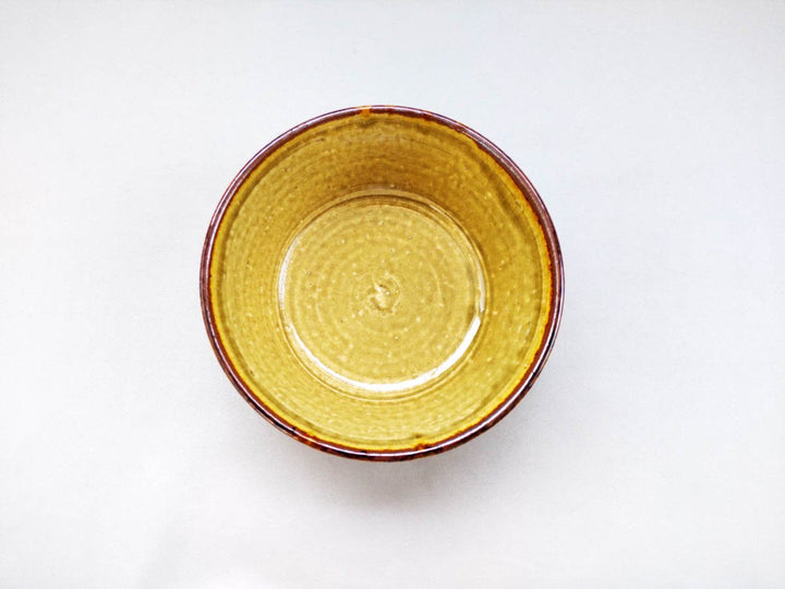 Yellow Ash Glazed Sogi Flat Small Bowl - Crafted By Shinji Akane