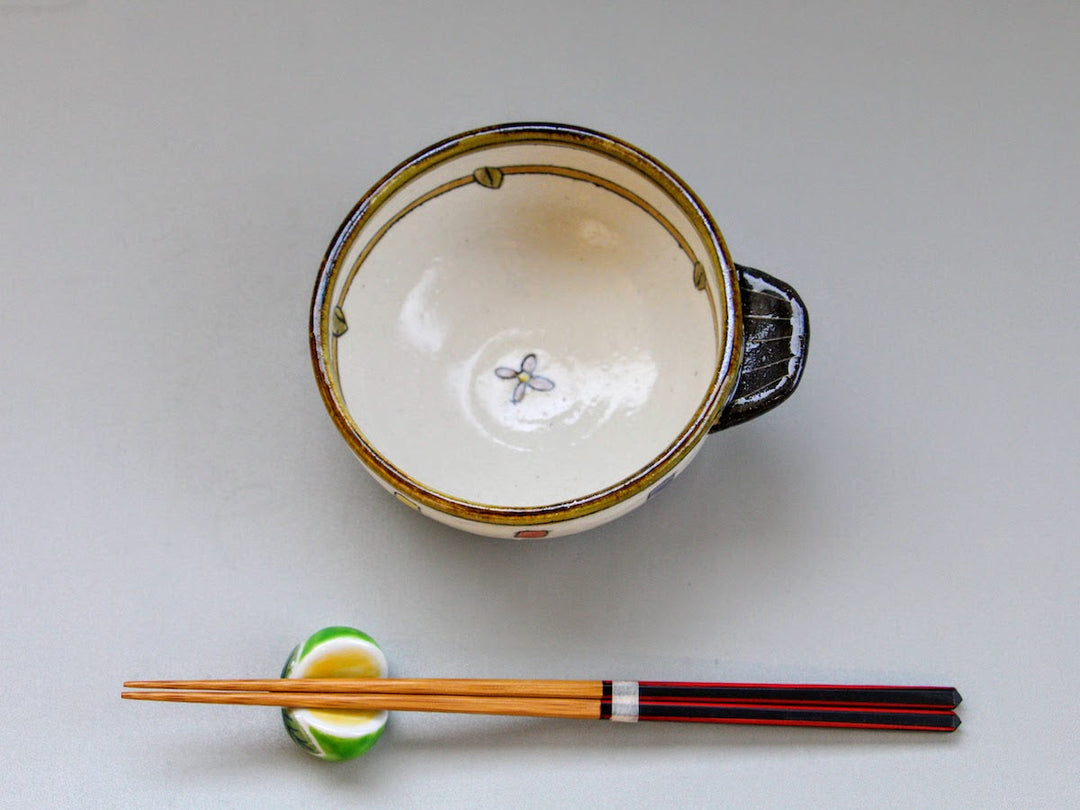 Hand-Pinched Bowl Pot Three-Colord cube - Crafted By Jun Kato