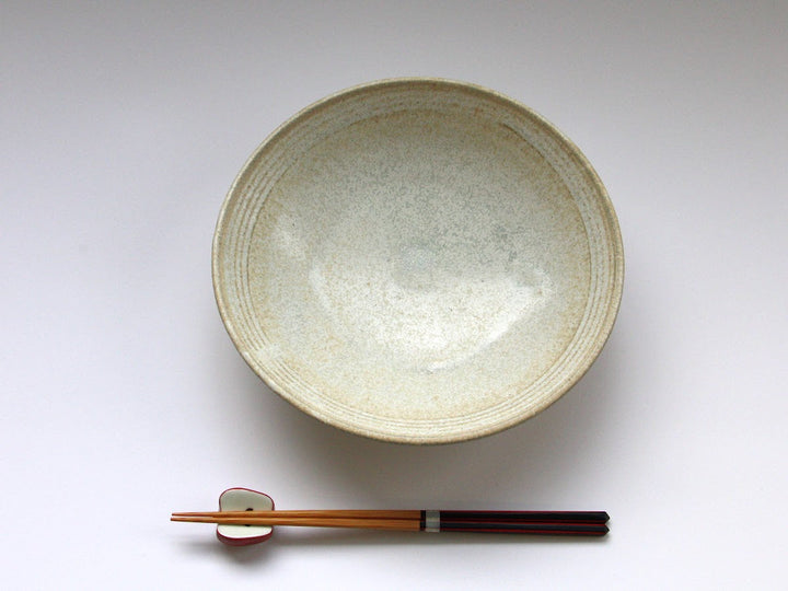 White Matte Glazed Pasta Plate Small - Crafted By Kazuhito Yamamoto