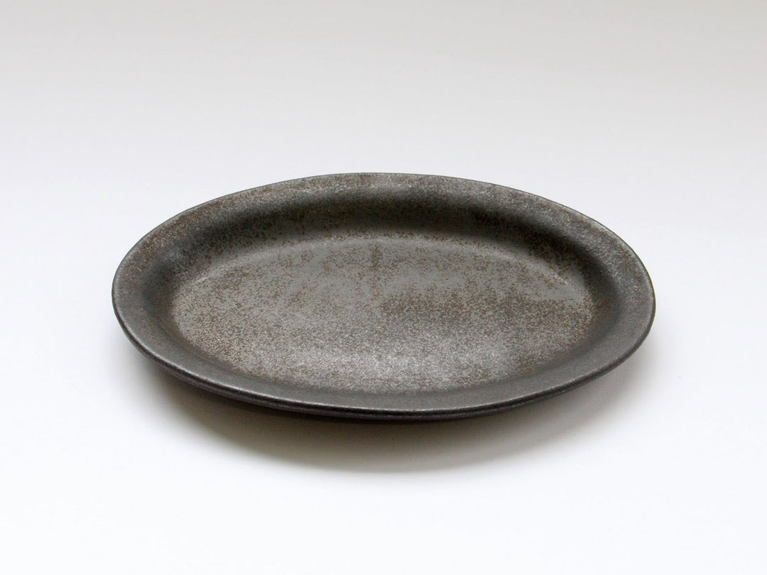 Color Matte Oval Plate S Black - Crafted By Takuya Ohara