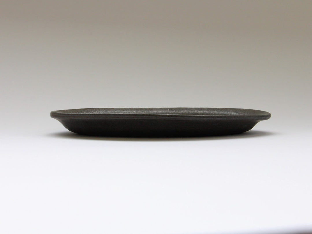 Color Matte Oval Plate S Black - Crafted By Takuya Ohara