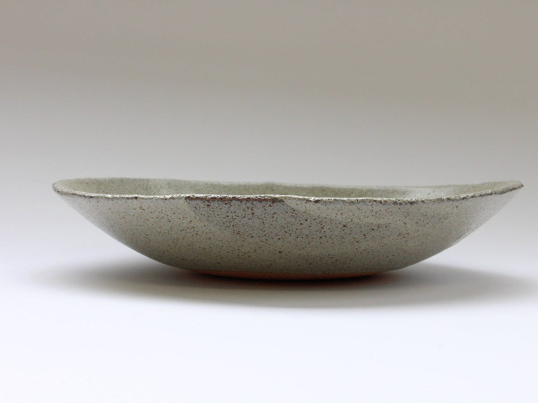 Ash Glazed Oval Shallow Bowl - Crafted By Nobuyuki Murai