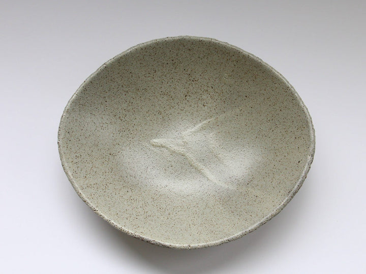 Ash Glazed Oval Shallow Bowl - Crafted By Nobuyuki Murai