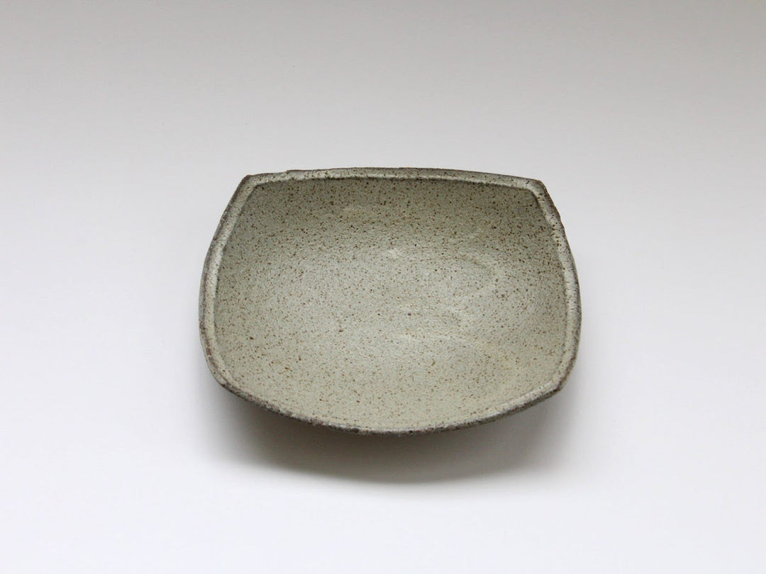 Ash Glazed 16cm Square Plate - Crafted By Nobuyuki Murai